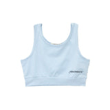 Hinnominate Kids Top Crop Acqua con Logo per Bambine (fronte)
