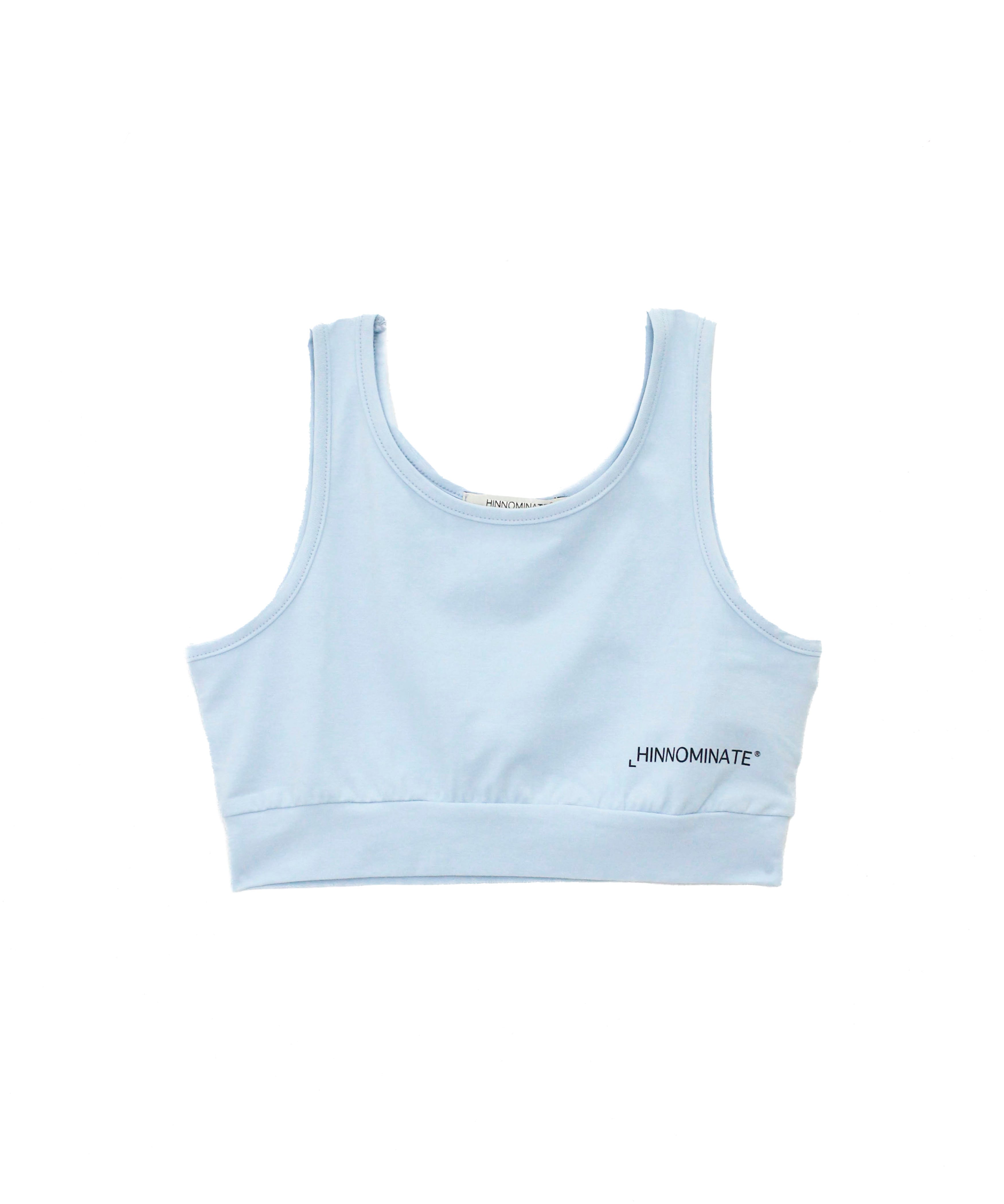Hinnominate Kids Top Crop Acqua con Logo per Bambine (fronte)