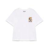 Moschino Kids T-shirt Bianca con Stampa Toy per Bambini