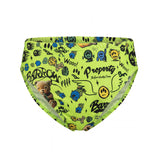 Barrow Kids Costume Slip Verde Fluo All-Over per Bambini