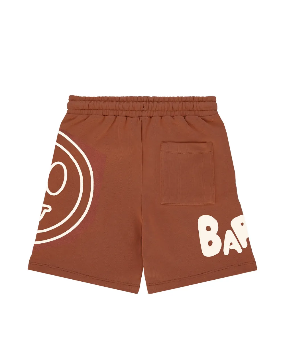 Barrow Kids Short Cioccolato con Stampa Logo Unisex