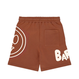 Barrow Kids Short Cioccolato con Stampa Logo Unisex