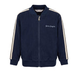 Palm Angels Kids Giacca con Zip e Logo in Denim per Neonati