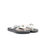 Moschino Kids Infradito Bianco e Nero con Logo Teddy per Bambini