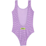 Barrow Kids Costume Intero Lilla All-Over con Stampa per Bambine