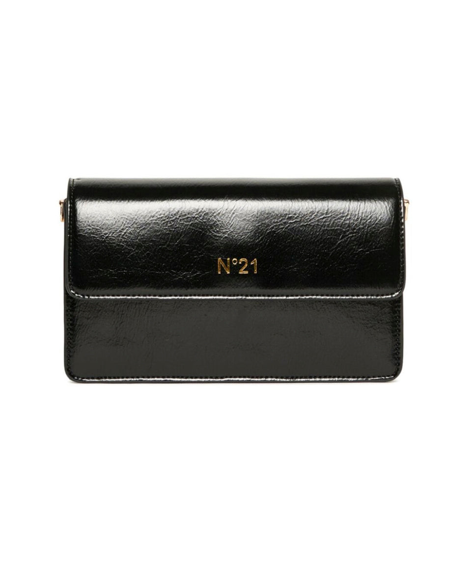 N°21 Kids Borsa Nera con Tracolla per Bambine