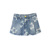 Tuc  Tuc Gonna Mini Jeans con Fiori per Neonate