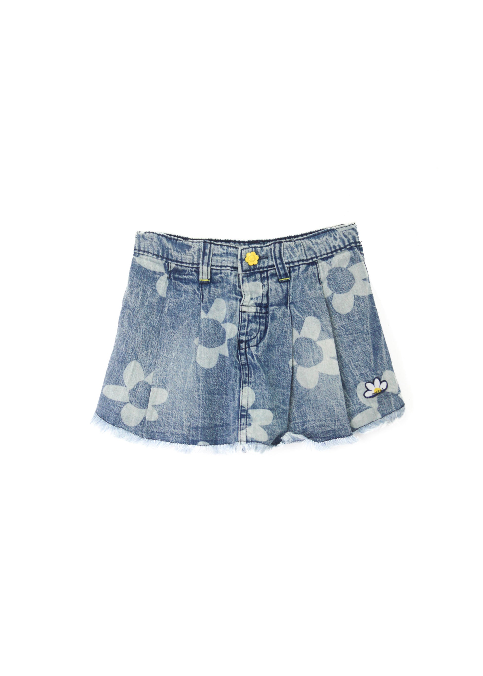 Tuc  Tuc Gonna Mini Jeans con Fiori per Neonate