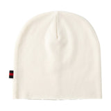 Gabriella Gucci Kids Berretto in Cotone Jersey Avorio per Neonati