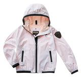 Blauer Kids Giacca a Vento Bianca per Bambine