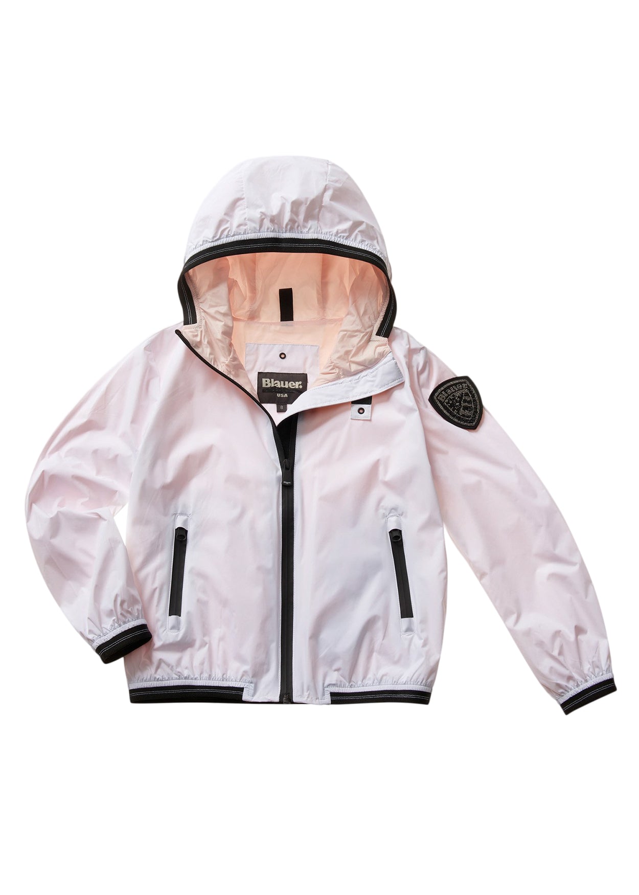 Blauer Kids Giacca a Vento Bianca per Bambine