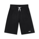 Boss Kids Bermuda Nero con Micro Logo per Bambini