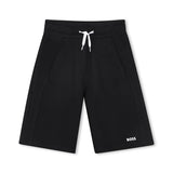 Boss Kids Bermuda Nero con Micro Logo per Bambini