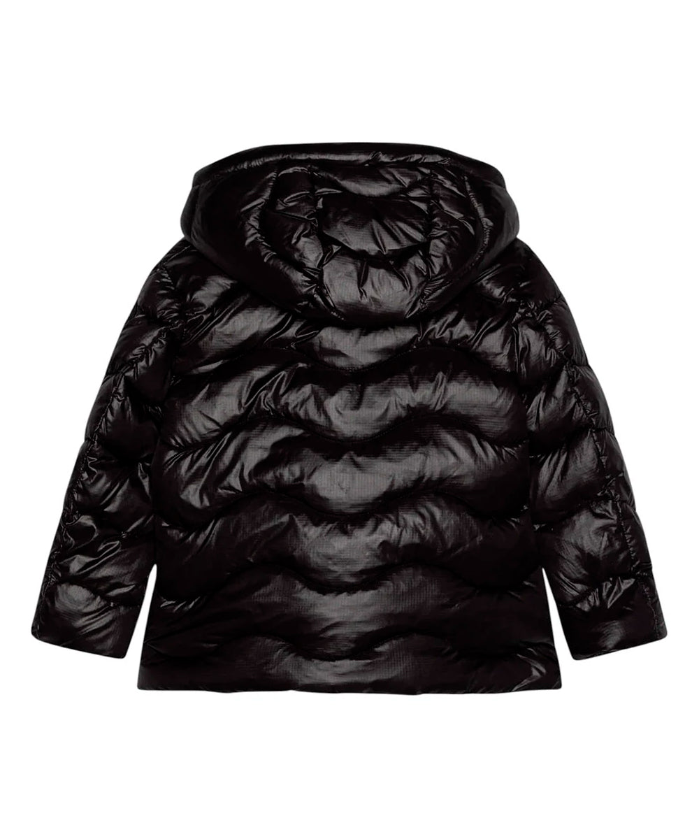 Blauer Kids Giubbino con Cappuccio LAROSE JUNIOR Nero per Bambine