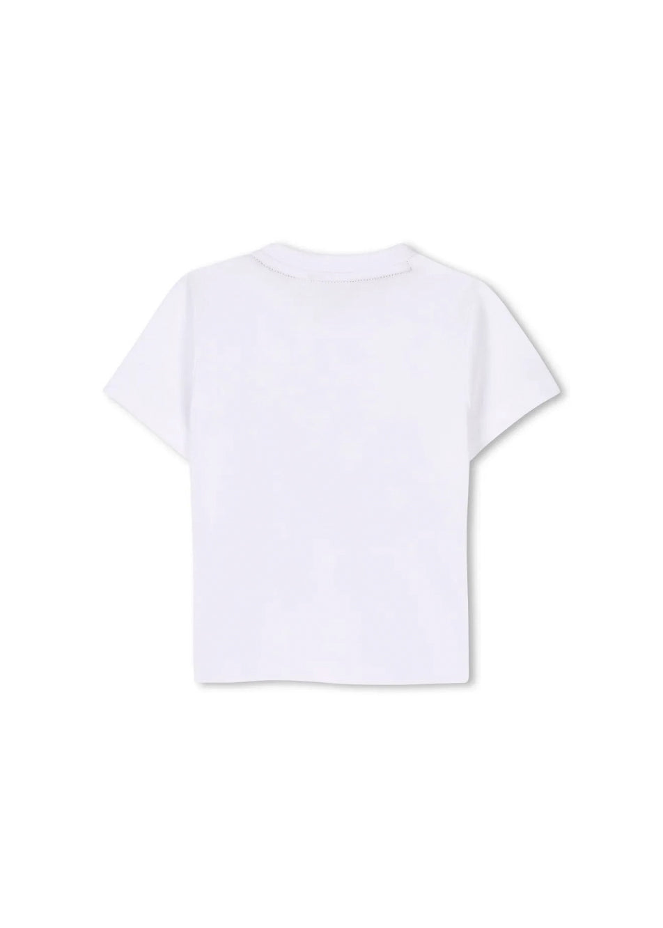 Boss Kids T-shirt Bianca con Stampa Boss per Neonati (retro)