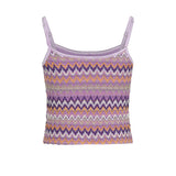F**K Kids Canotta in Maglia Multicolor per Bambine