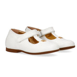 Elisabetta Franchi La Mia Bambina Ballerina Bianco/Oro con Logo per Neonate