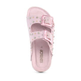 Colors of California Sandalo Lilla Scamosciato Doppia Fascia per Bambini