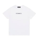 Dsquared2 Kids T-Shirt Bianca con Logo a Contrasto Nero per Bambini