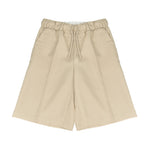 Roberto Cavalli Kids Bermuda Beige con Coulisse e Logo per Bambini