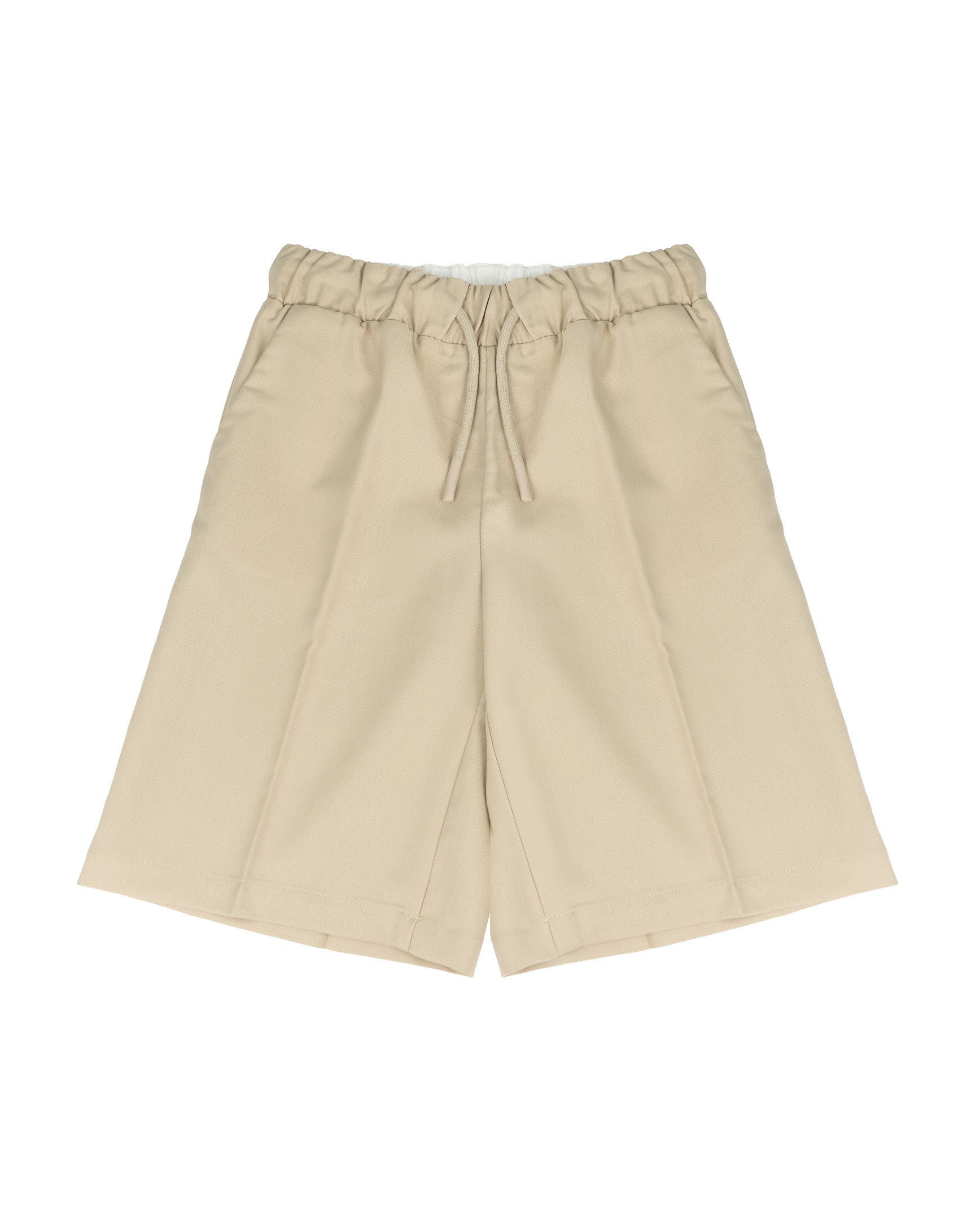 Roberto Cavalli Kids Bermuda Beige con Coulisse e Logo per Bambini