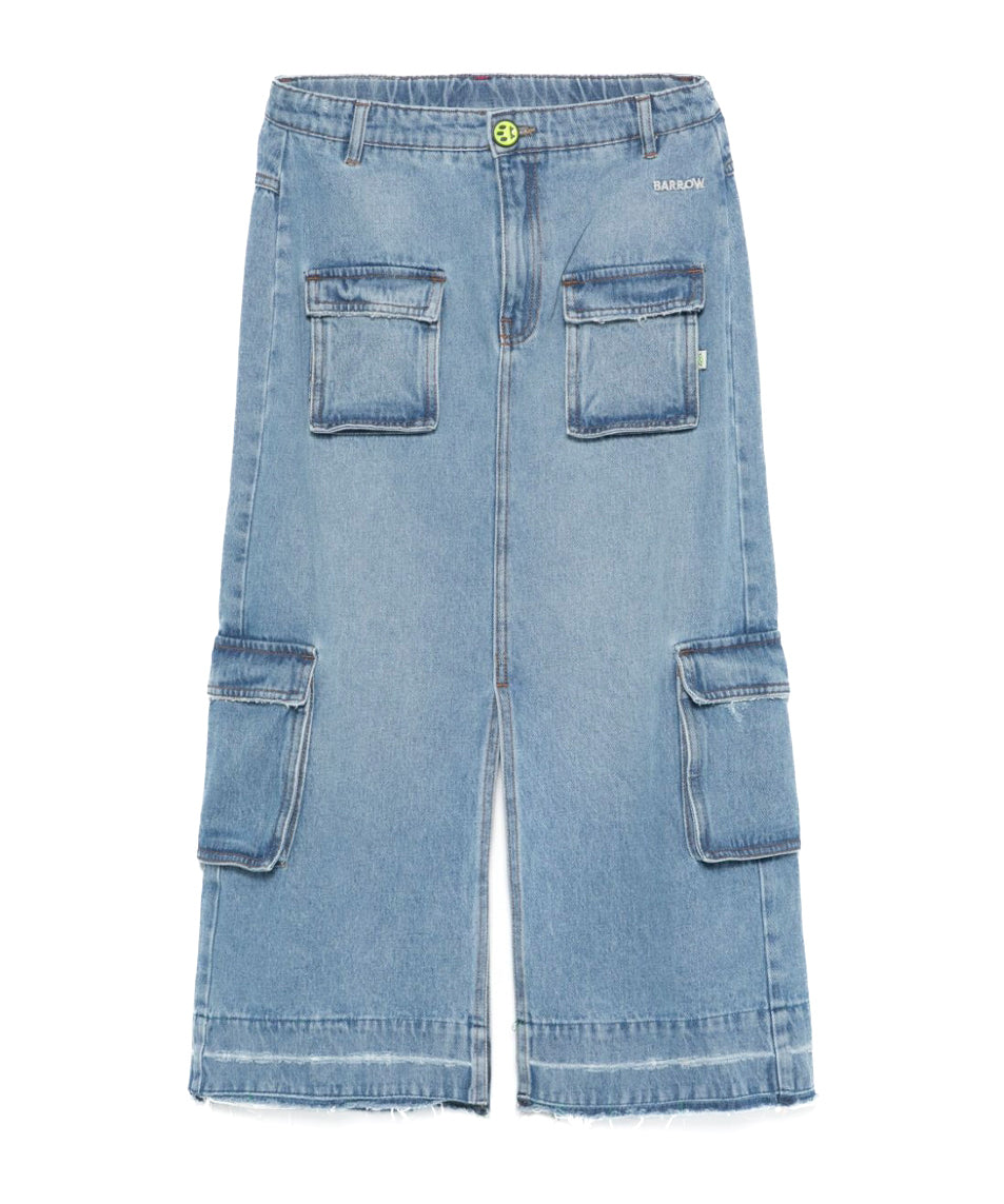 Barrow Kids Gonna Denim Cargo per Bambine