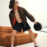 Max & Co Giubbino Leggero Marrone per Bambine