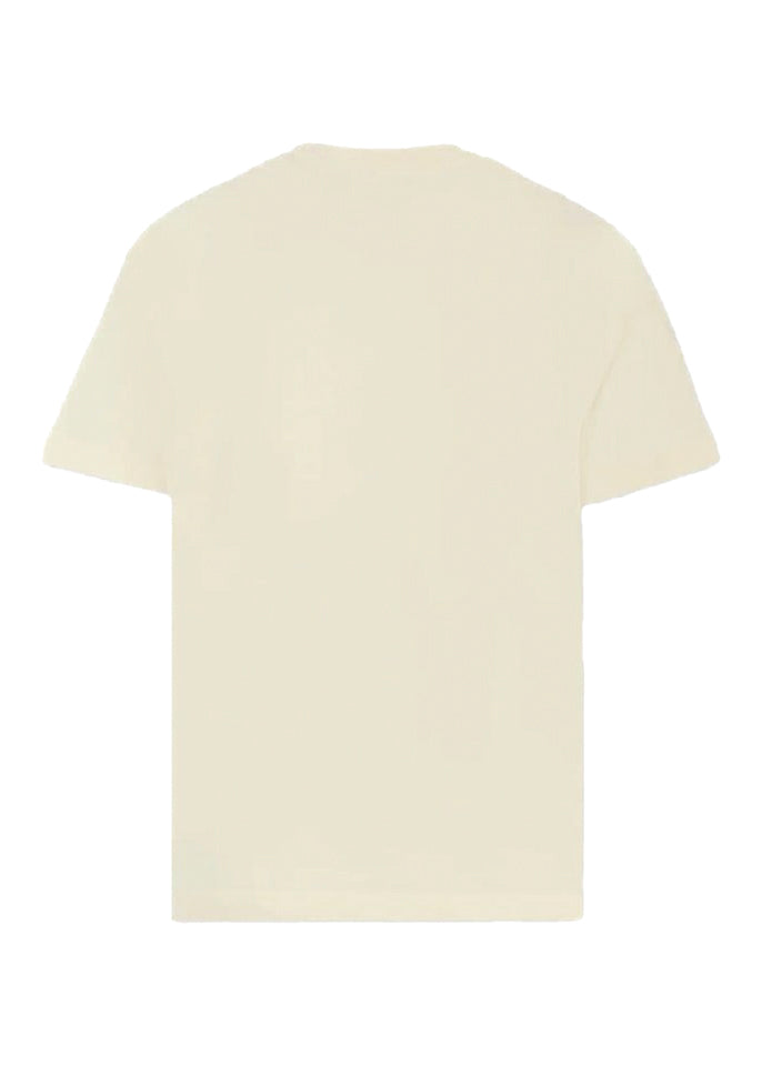 MSGM Kids T-shirt Crema con Logo Maculato per Bambini
