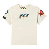 Barrow Kids T-shirt Crema con Stampa Logo per Bambini