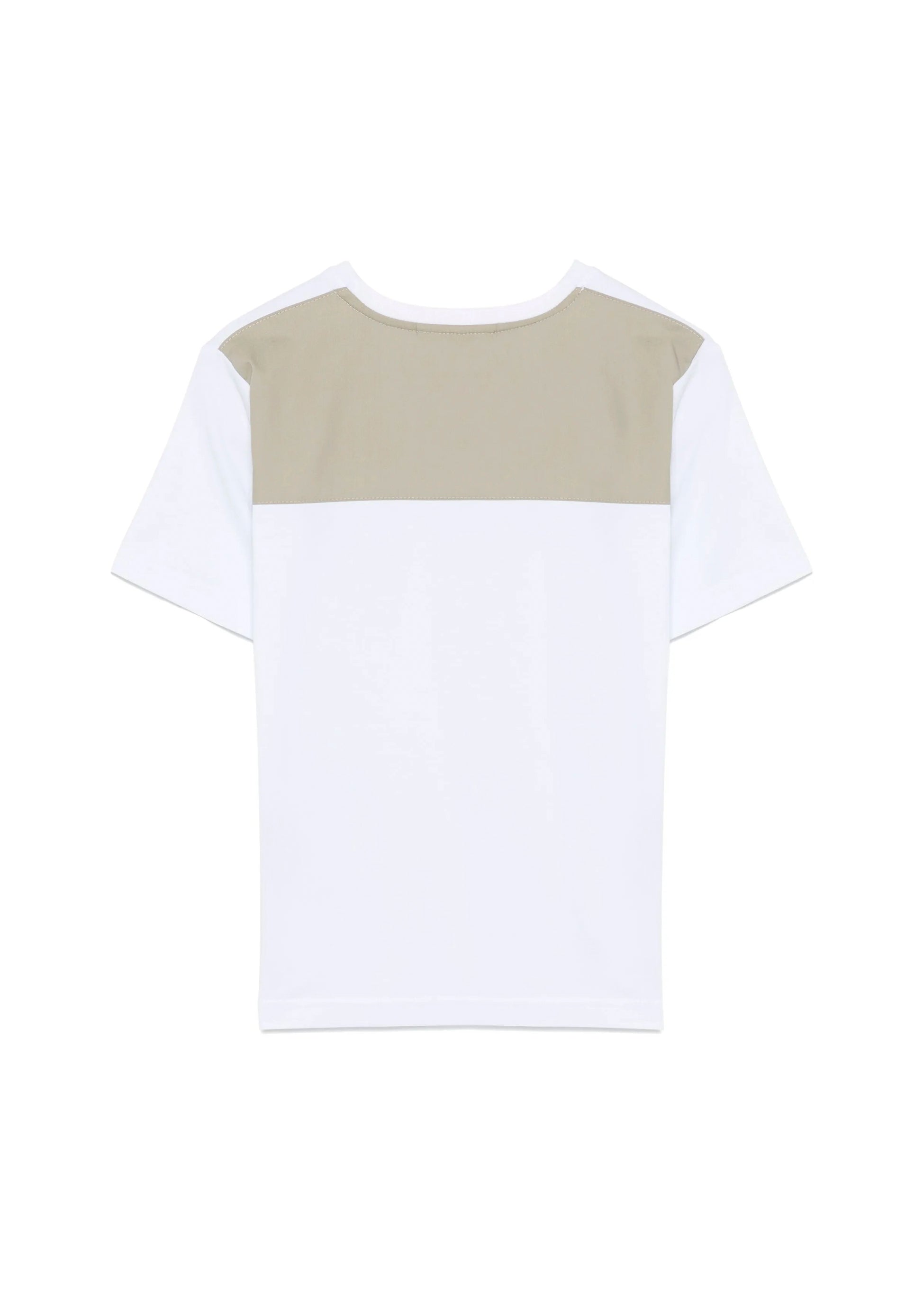 Yes London T-Shirt Bianca con Logo e Applicazione Retro per Bambini