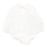 Elisabetta Franchi La Mia Bambina Pagliaccetto Panna per Neonate