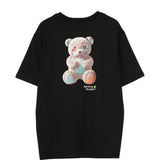 Barrow Kids T-Shirt Nero con Stampa Teddy Unisex