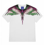 Marcelo Burlon County Of Milan Kids T-shirt Bianca con Stampa Ali per Bambini