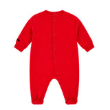 Moschino Kids Tutina Rosso con Tasca Teddy Unisex