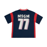 MSGM Kids T-shirt Blu Sport Per Bambine (retro)