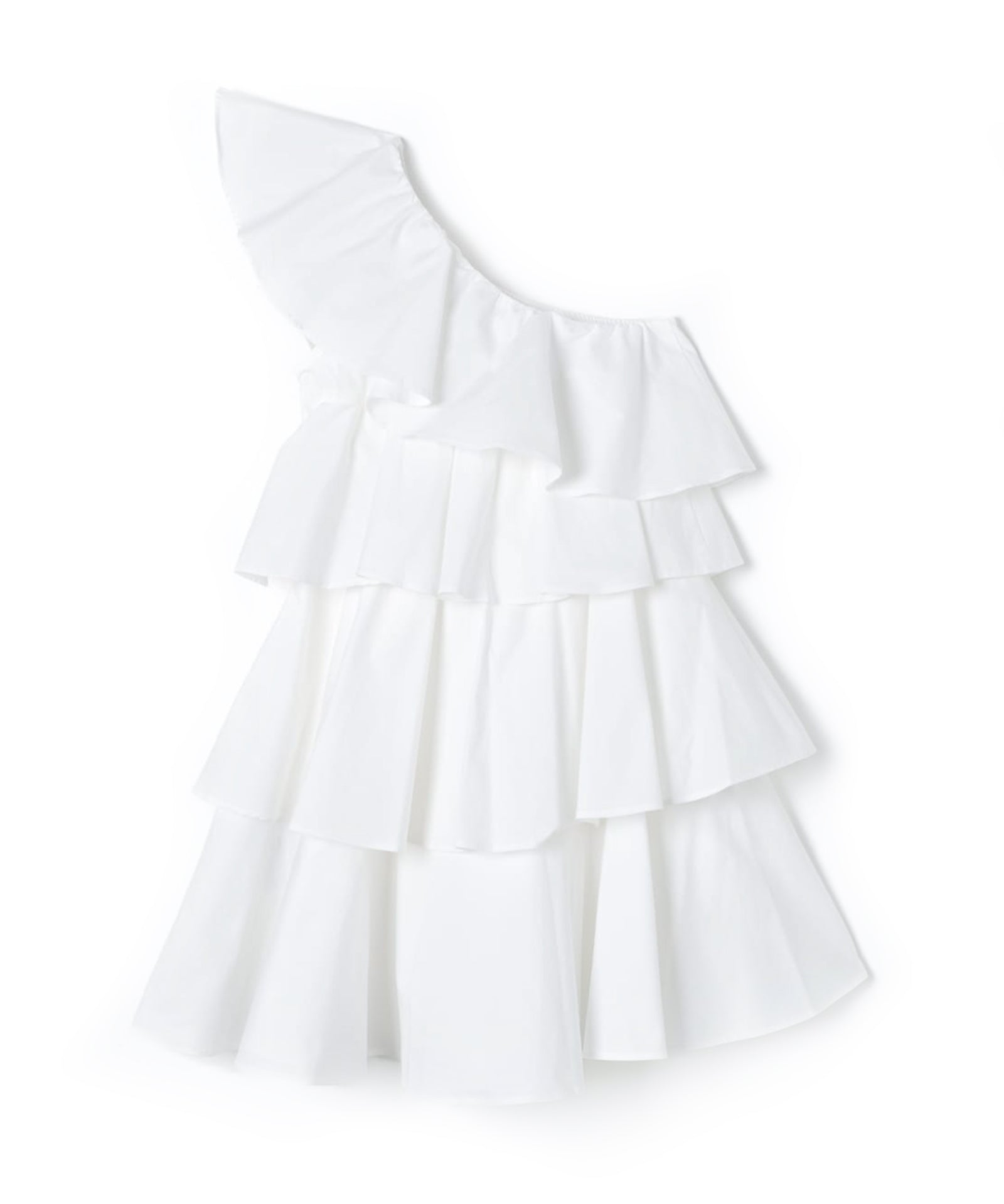 Twinset Kids Abito Bianco con Balze Florence Kids  (retro)