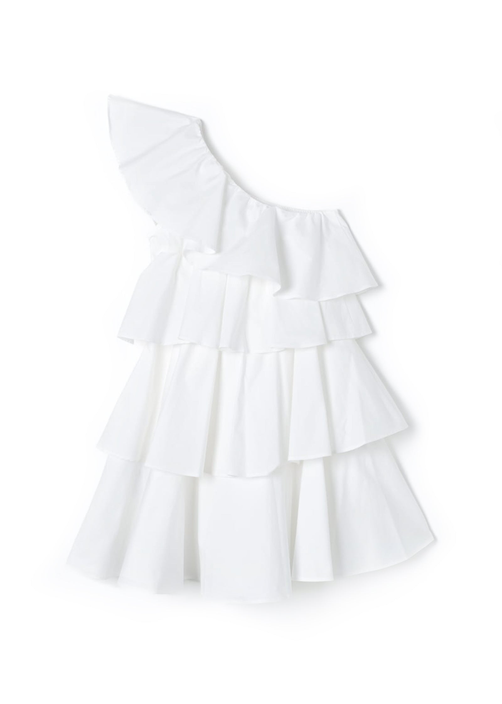 Twinset Kids Abito Bianco con Balze Florence Kids  (retro)