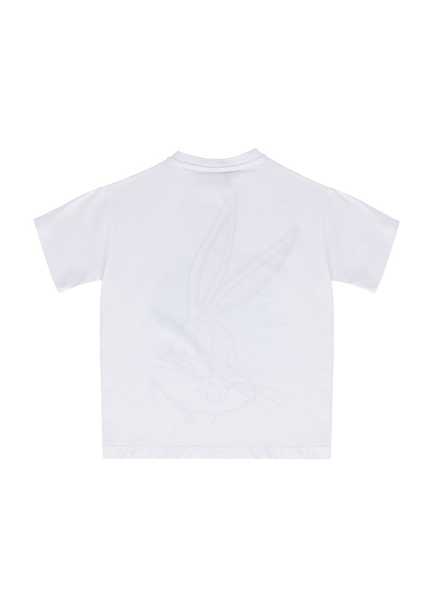 Iceberg Kids T-shirt Bianca con Stampa Bugs Bunny per Bambine