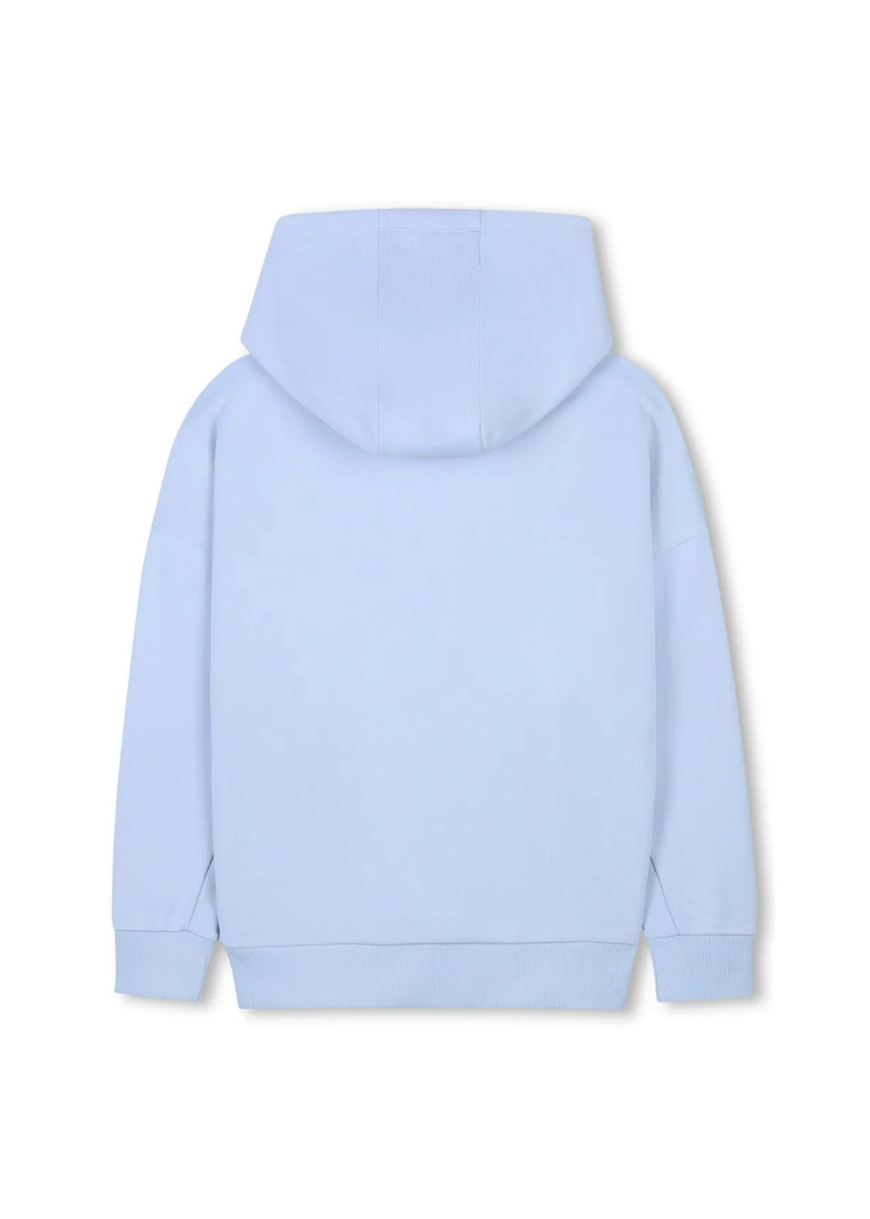 Boss Kids Felpa con Cappuccio Celeste per Bambini (retro)