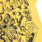 MSGM Kids Camicia Gialla con Stampa per Bambini