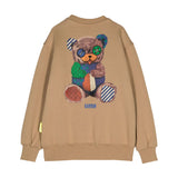 Barrow Kids Felpa Marrone con Stampa Scritta e Stampa Logo per Bambini (retro)