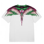 Marcelo Burlon County Of Milan Kids T-shirt Bianca con Stampa Ali per Bambini