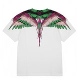 Marcelo Burlon County Of Milan Kids T-shirt Bianca con Stampa Ali per Bambini