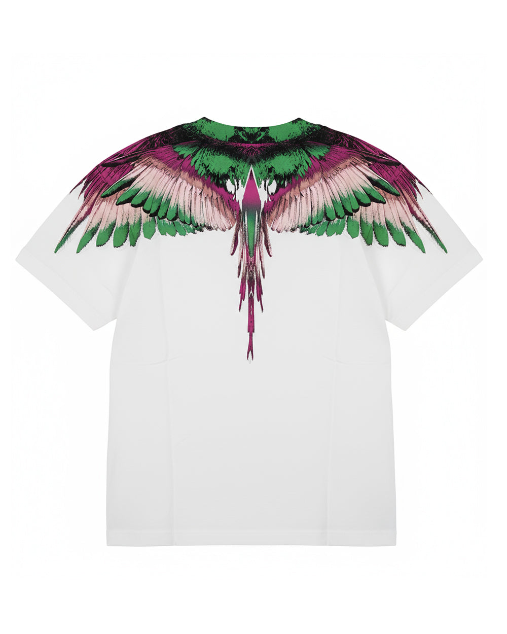 Marcelo Burlon County Of Milan Kids T-shirt Bianca con Stampa Ali per Bambini