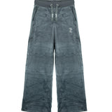 Juicy Couture Kids Pantalone di Tuta Wide-Leg Grigio con Logo per Bambine