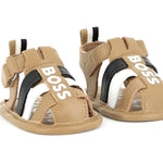 Boss Kids Sandalo Biscotto con Logo per Neonati