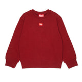 Diesel Kids Felpa Bordeaux con Logo Unisex