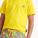 4Giveness Kids T-Shirt Giallo con Logo per Bambini