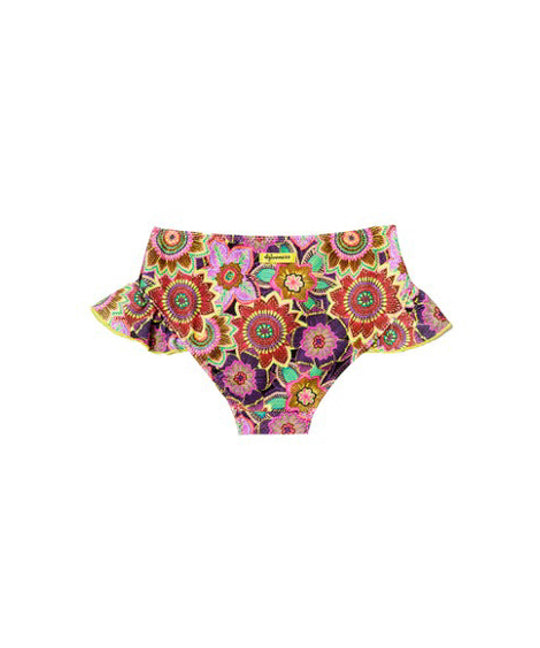 4GIVENESS Slip Fantasia Tropical Bouquet con Ruches per Neonate