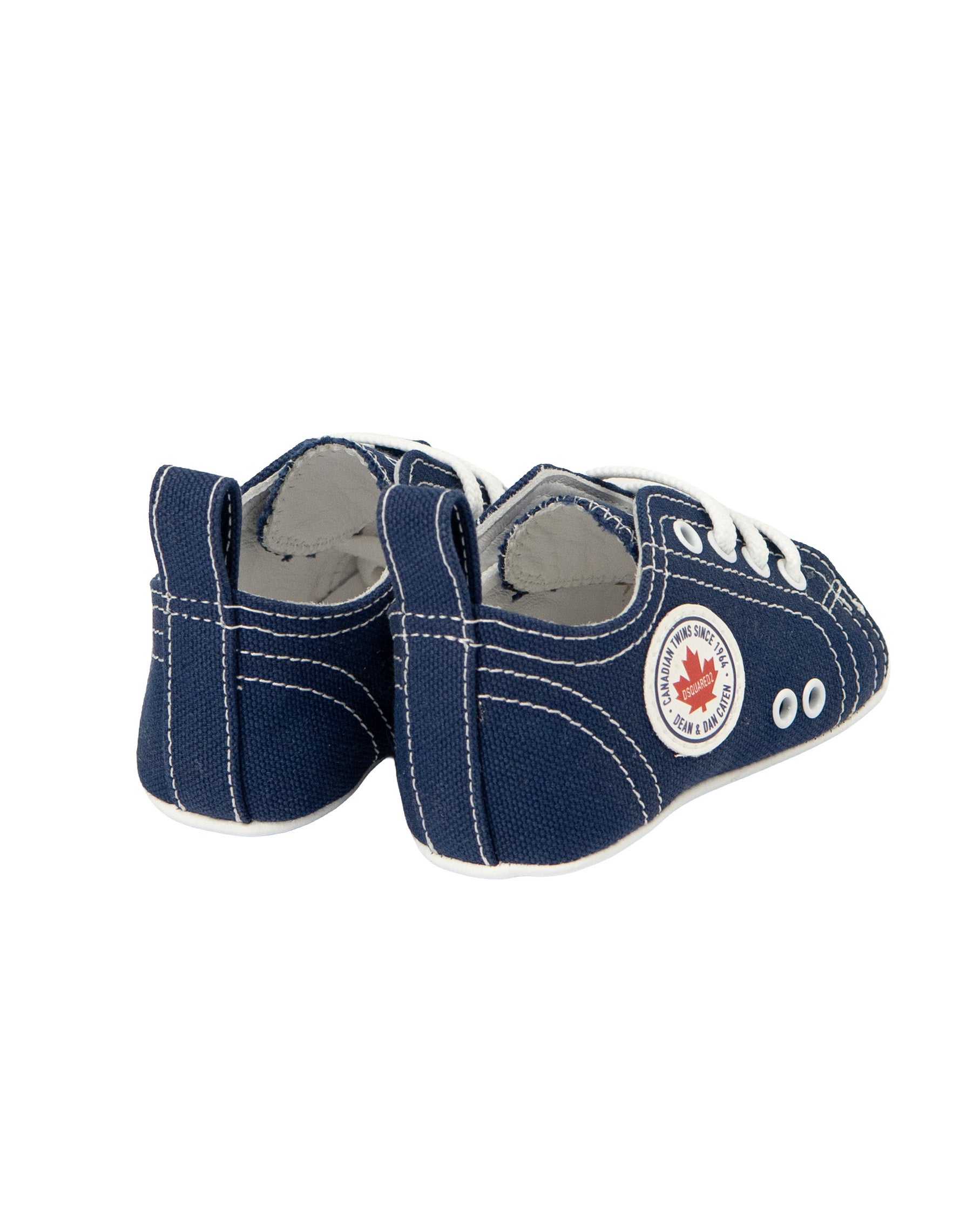 Dsquared2 Kids Sneakers in Denim con Logo per Neonati